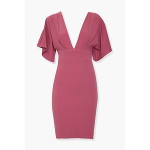 Plunge neckline Bodycon dress